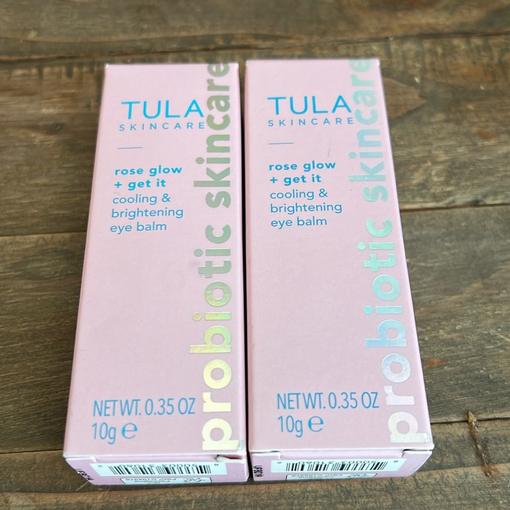 Two unopened Tula Skincare Rose Glow + Get it eye balm